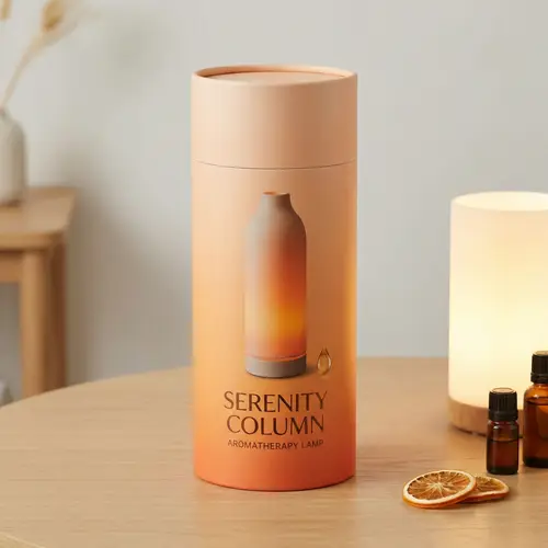 Elegant Minimalist Aromatherapy Lamp Packaging
