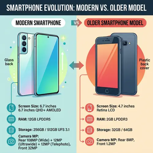 Smartphone Comparison: Modern vs. Older Models
