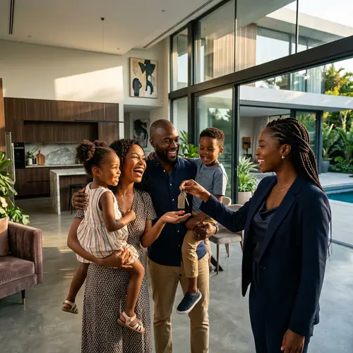 Luxurious Villa: Black Real Estate Agent Delivers Modern Home