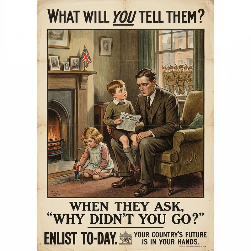Emotional WW1 Appeal Poster - Great Britain