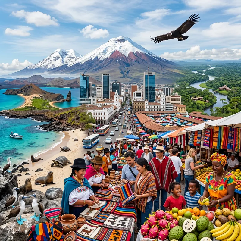 Explore Ecuador Today Nature Culture And Wildlife AI Art Generator 