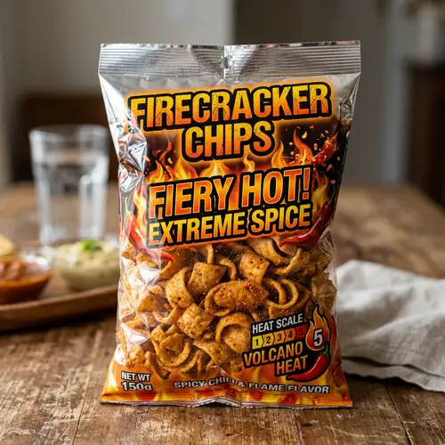 Fiery Spice Level Spicy Chips - Delicious and Crispy Snack