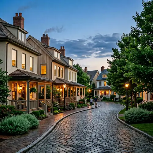 Charming Town with Unique 3-Story Homes