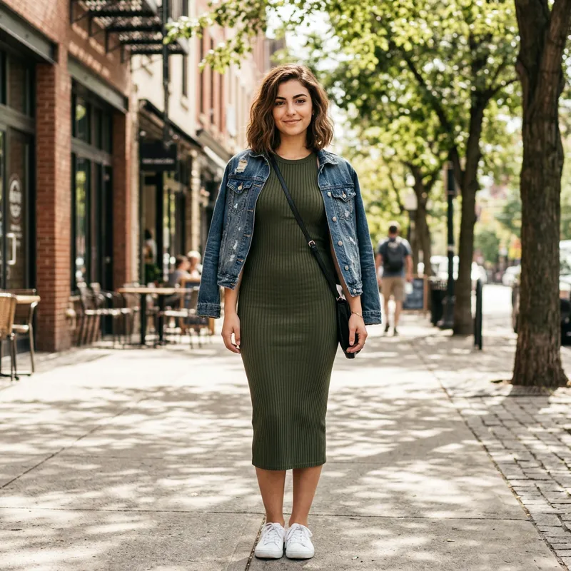 Gorgeous 20-Year-Old Girl in Tight Dress