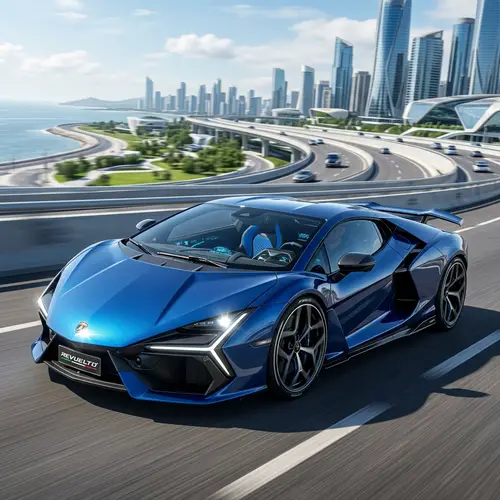 Futuristic 2034 Lamborghini: Speed & Luxury Statement