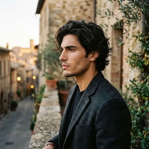 Handsome Man with Golden Ratio Features