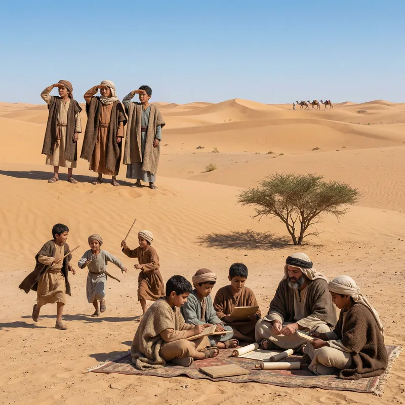 Ten Young Boys in the Desert: Pre-Islamic and Islamic Era