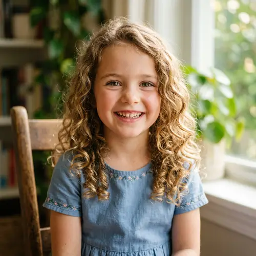 Young Caucasian Girl with Captivating Smile | Joyful Portrait