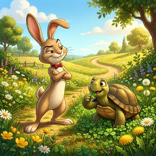 Cheeky Rabbit & Tortoise in 3D Animation