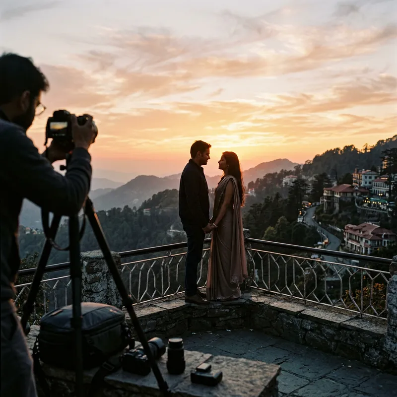 Romantic Couple Photoshoot in Mussoorie | Scenic Views