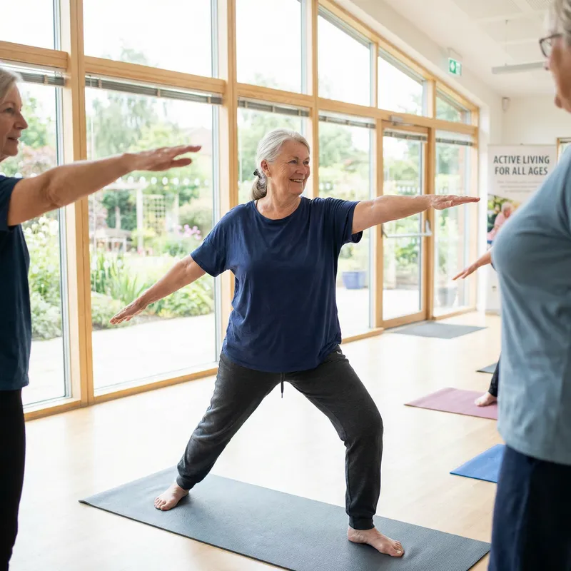 Elderly Woman Exercising for Health and Wellness
