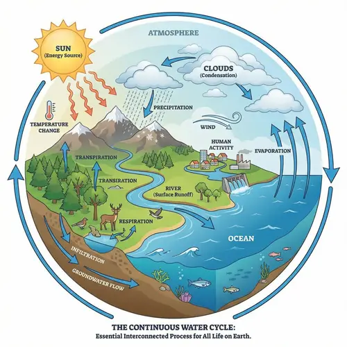 Natural Water Cycle: Importance, Steps, and Effective Factors