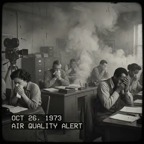 Distressing Office Pollution Scene | Documentary Style Visuals
