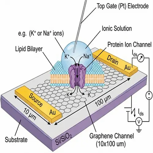 Protein Ion Channel on Graphene Field Effect Transistor