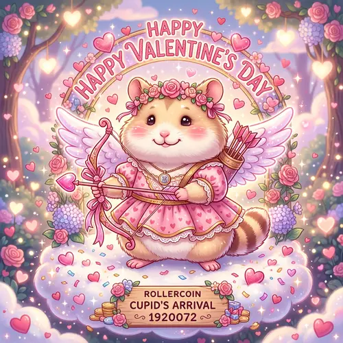 Cupid Hamster for Valentine's Day - Rollercoin