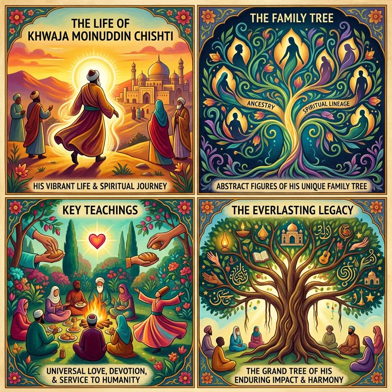 Biography of Khwaja Moinuddin Chishti: Teachings, Family Tree, Legacy