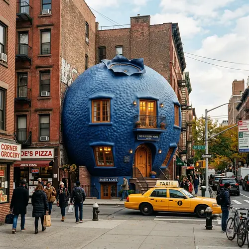 Blueberry Shaped House in New York City