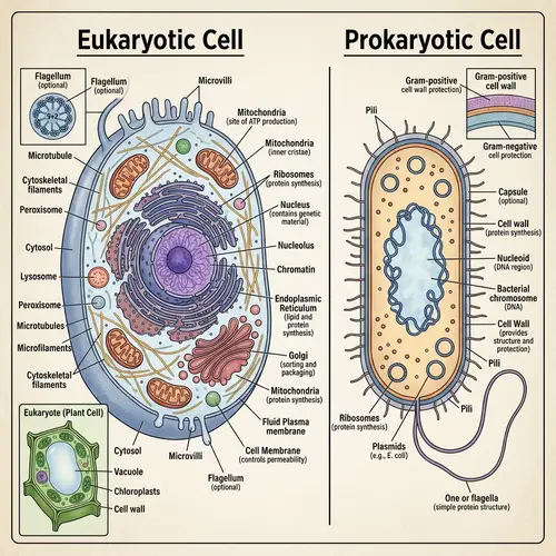 Eukaryotes vs Prokaryotes: Inner Structure Explained