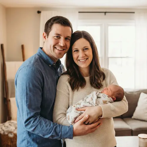 Family Moments: Me and Husband with Our Baby