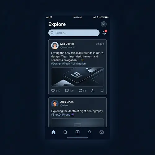 Dark Blue Discord Style Background