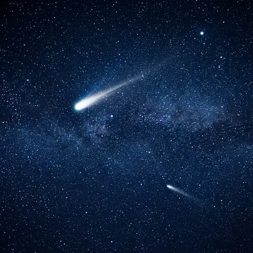 Starry Dark Blue Background - Cosmic Serenity