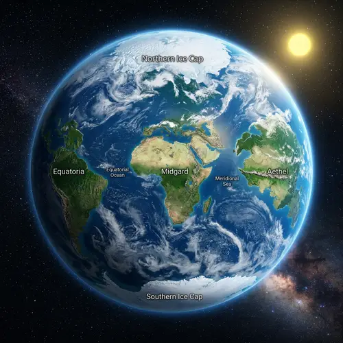 Explore an Earth-Like Water World with Unique Continents