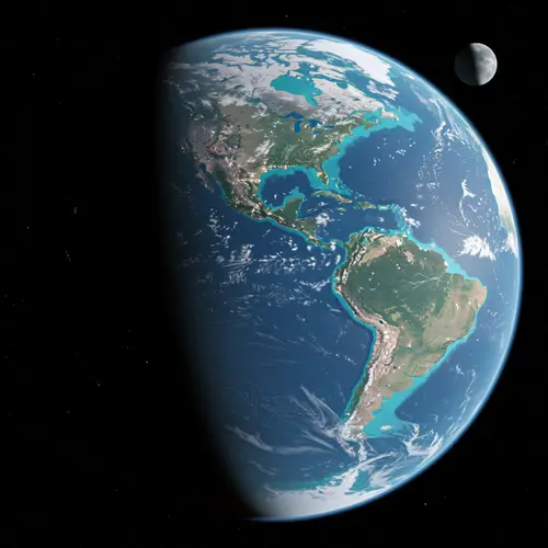 Explore an Earth-Like Water World with Unique Continents