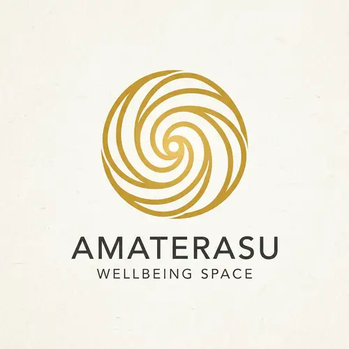 Minimalist Amaterasu Logo for Wellness