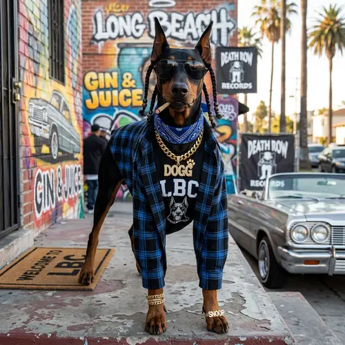 Snoop Dog-Inspired Doberman: A Unique Breed Look