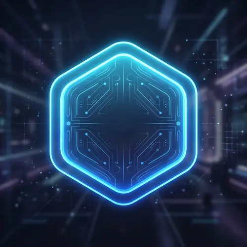 Futuristic 2D Geometric Shapes with Rounded Edges