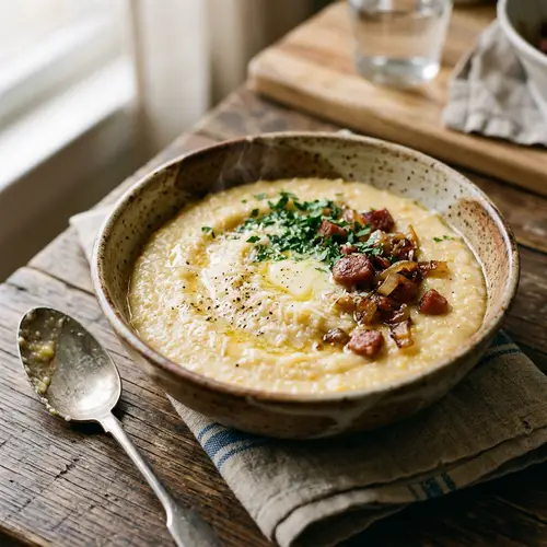 Brazilian-Style Creamy Cornmeal Polenta Recipe
