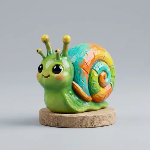 Chibi Snail Model for FDM 3D Printing