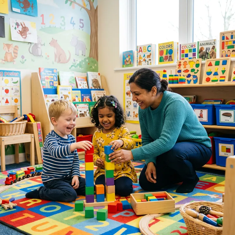 Humanoid Engaging with Children in Kinder Setting