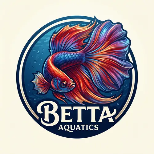 Vibrant Betta Fish Logo Design