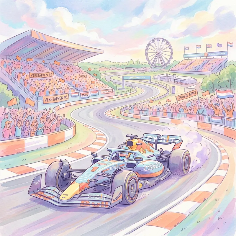 Pastel Art of Formula 1's Max Verstappen