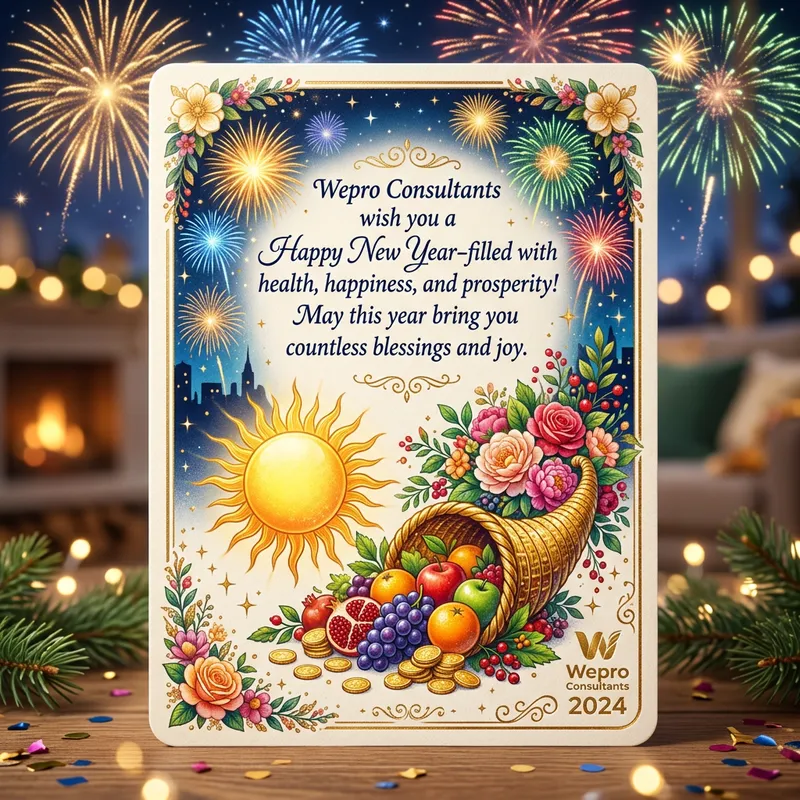 Wepro Consultants New Year Blessings for Health and Happiness