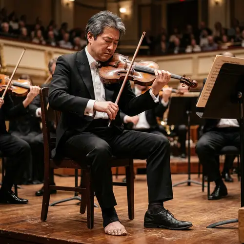 Masterful Violin Player - Beautiful Music Performance