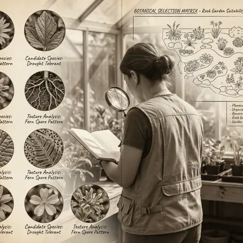 Botanical Selection Process for Various Gardens | Scientific Documentation Style