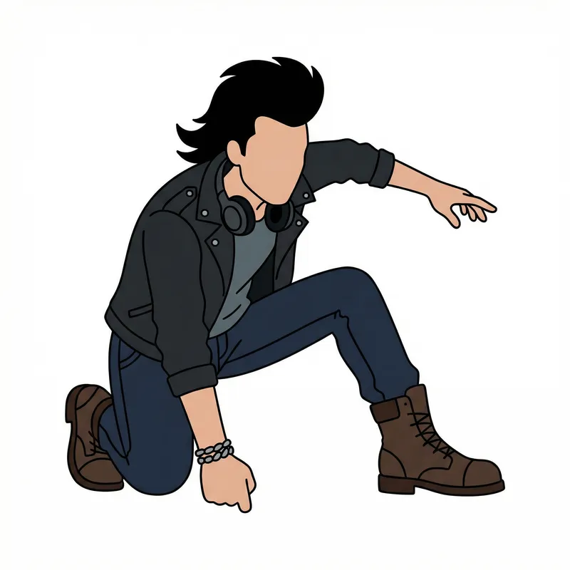 Charismatic Knight-Inspired Man Illustration