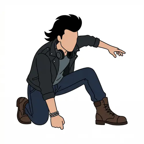 Charismatic Knight-Inspired Man Illustration