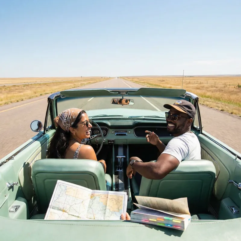 Classic Convertible Road Trip Adventure