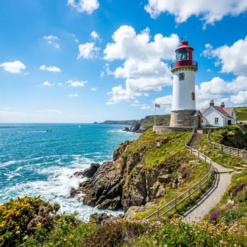 Bright and Beautiful Lighthouse - A Coastal Treasure