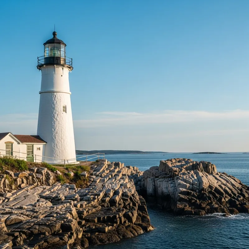Bright and Beautiful Lighthouse - A Coastal Treasure