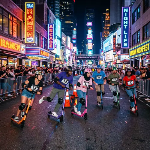 Kick Scooters War: Thrilling City Competition