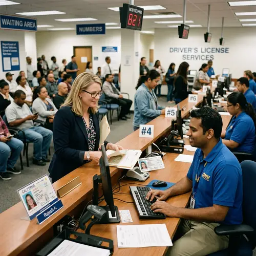 Driver's License Renewal Process at Local DMV Office