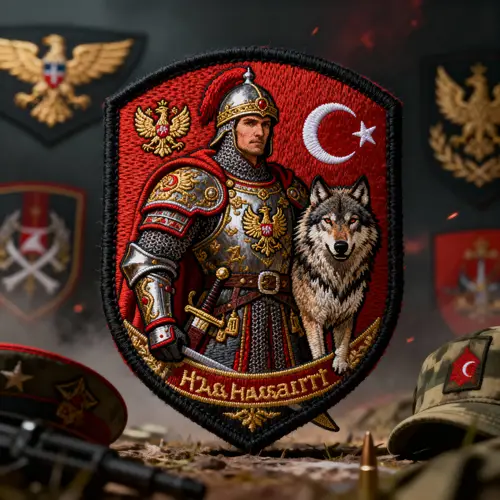 Striking Embroidered Military Patch Art: Turkey & Poland