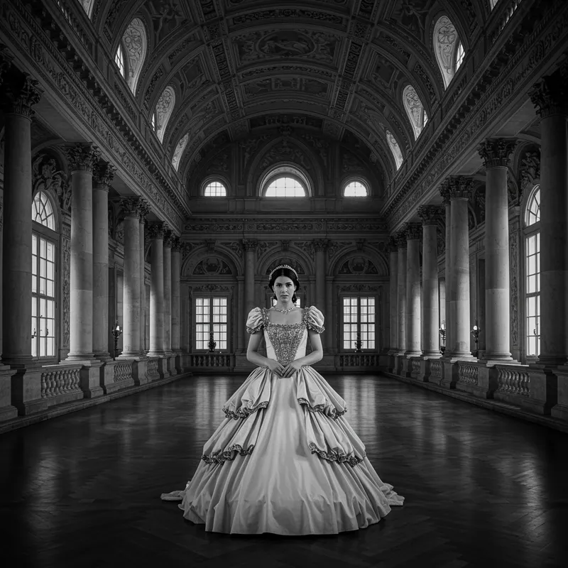 Elegant Royal Palace with a Princess