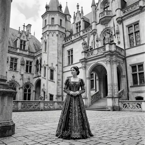 Elegant Royal Palace with a Princess