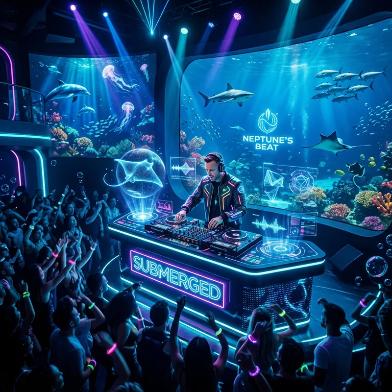 Futuristic Underwater DJ Booth Experience Futuristic Underwater DJ Booth Experience