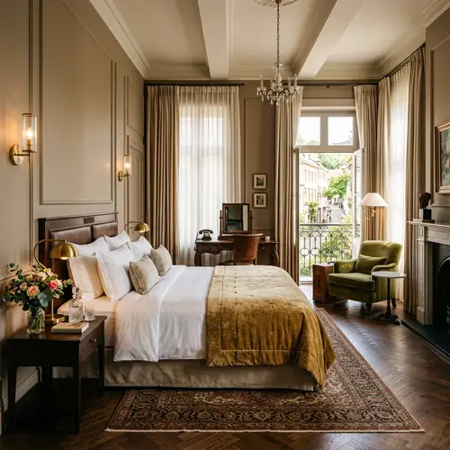 Luxury Room at Arvum Boutique Hotel - Elegant Details in Warm Light